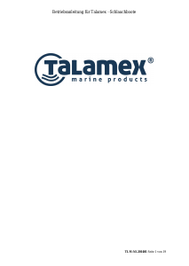 Bedienungsanleitung Talamex Comfortline TLR Boot