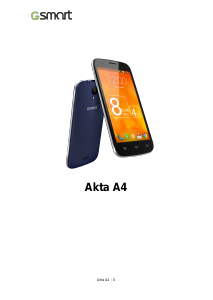 Manual Gigabyte GSmart Akta A4 Mobile Phone