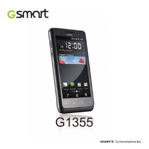 Manual Gigabyte GSmart G1355 Mobile Phone