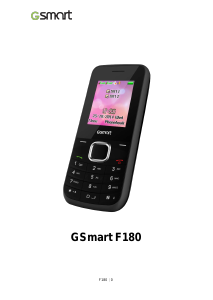 Manual Gigabyte GSmart F180 Mobile Phone