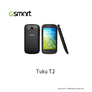 Manual Gigabyte GSmart Tuku T2 Mobile Phone