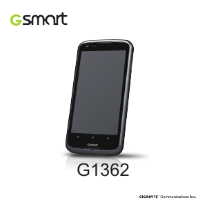 Manual Gigabyte GSmart G1362 Mobile Phone