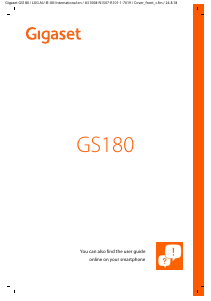 Manual Gigaset GS180 Mobile Phone
