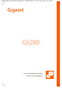 Manual Gigaset GS280 Mobile Phone