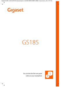 Manual Gigaset GS185 Mobile Phone