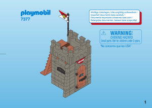 Manuale Playmobil set 7377 Pirates Prigione dei pirati
