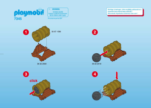 Manuale Playmobil set 7345 Pirates Cannoni