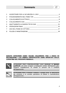 Manuale Smeg SE571TF Piano cottura