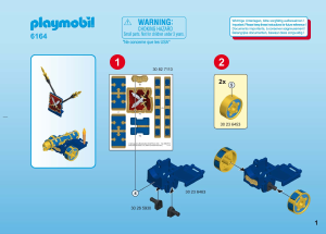 Manual Playmobil set 6164 Pirates Blue cannon