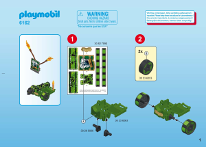 Manual Playmobil set 6162 Pirates Green cannon