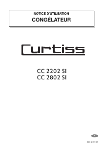 Mode d’emploi Curtiss CC2802SI Congélateur