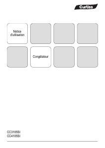 Mode d’emploi Curtiss CC4105SI Congélateur