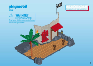 Manual de uso Playmobil set 6146 Pirates Superset fortaleza de piratas