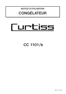 Mode d’emploi Curtiss CC1101/B Congélateur