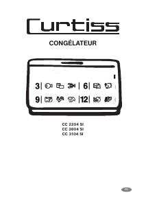 Mode d’emploi Curtiss CC2204SI Congélateur