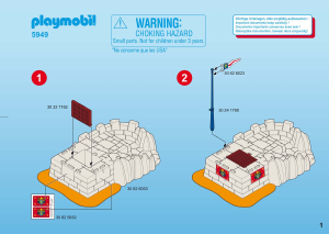 Manual de uso Playmobil set 5949 Pirates Bastion de soldados