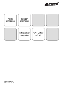 Bedienungsanleitung Curtiss LDP235GPL Kühl-gefrierkombination