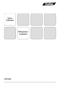 Mode d’emploi Curtiss LDP 235 G Réfrigérateur combiné