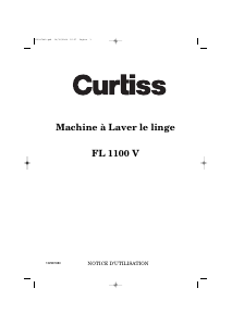 Mode d’emploi Curtiss FL1100V Lave-linge