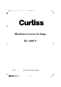 Mode d’emploi Curtiss FL1200V Lave-linge