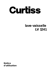 Mode d’emploi Curtiss LV1241 Lave-vaisselle