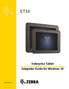 Handleiding Zebra ET5X Tablet