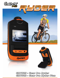Handleiding GearPro GDV786 Ryder Plus Actiecamera