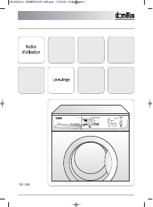 Mode d’emploi Doméos DO1206 Lave-linge