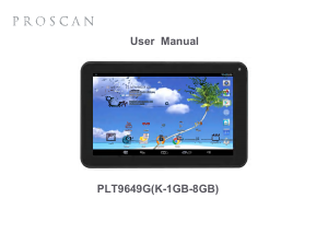 Handleiding Proscan PLT9649G Tablet