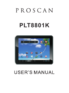 Handleiding Proscan PLT8801K Tablet