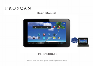 Mode d’emploi Proscan PLT7810K-B Tablette