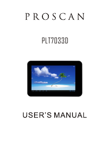 Manual Proscan PLT7033D Tablet