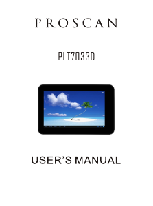 Handleiding Proscan PLT7033D Tablet