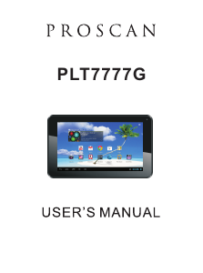 Manual Proscan PLT7777G Tablet