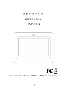 Handleiding Proscan PLT4311-PL Tablet