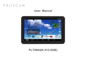 Manual Proscan PLT9604 Tablet