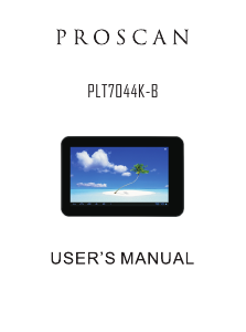 Manual Proscan PLT7044K-B Tablet