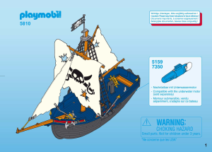 Εγχειρίδιο Playmobil set 5810 Pirates Κουρσάρικη Σκούνα