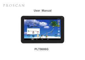 Handleiding Proscan PLT9606G Tablet