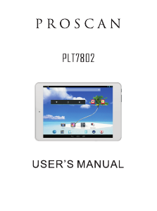 Manual Proscan PLT7802 Tablet