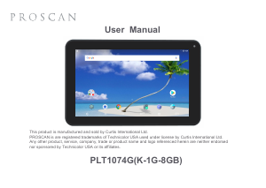 Handleiding Proscan PLT1074G Tablet