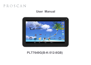 Handleiding Proscan PLT7649G Tablet