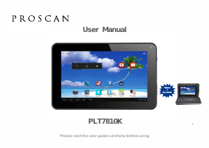 Mode d’emploi Proscan PLT7810K Tablette