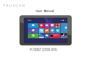 Manual Proscan PLT8967 Tablet