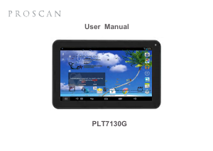 Handleiding Proscan PLT7130G Tablet