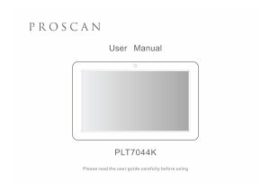 Mode d’emploi Proscan PLT7044K Tablette