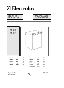 Manual de uso Electrolux RM 4360 Refrigerador