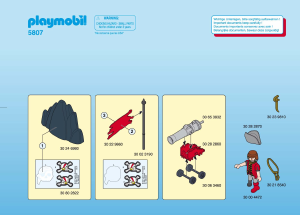 Manuale Playmobil set 5807 Pirates Pirata con cannone