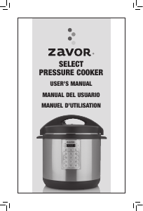 Manual Zavor ZSESE02 Select Pressure Cooker