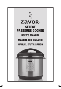 Manual Zavor ZSESE01 Select Pressure Cooker